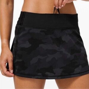 Lulu lemon black camo skirt